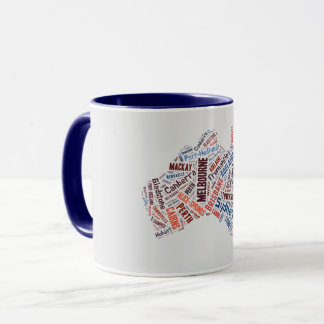 Australia Word Art Mug