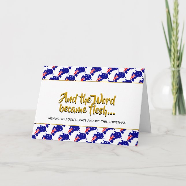 AUSTRALIA Word Became Flesh CHRISTMAS Holiday Card (Front)