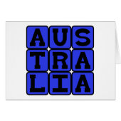 Australia, World Continent (Front Horizontal)