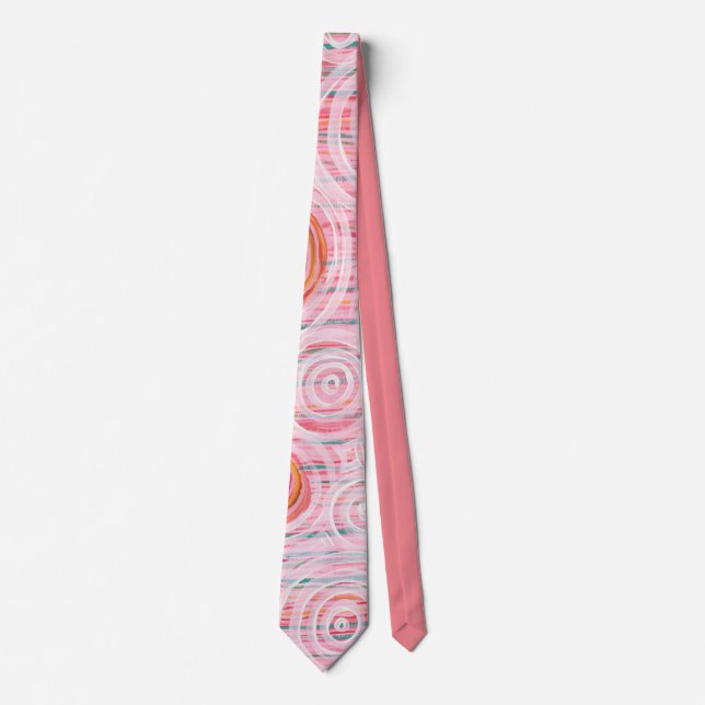 Australian aboriginal acrylic painting neck tie (Front)