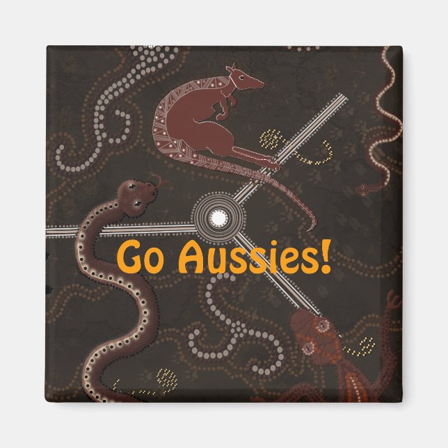 Australian Aboriginal Art Gift Magnet (Front)