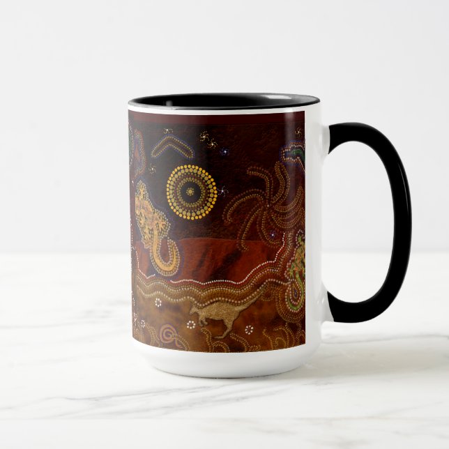 Australian Aboriginal Art Gift Mug (Right)