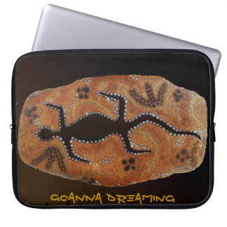 Australian Aboriginal Art Goanna & Animal Tracks Laptop Sleeve