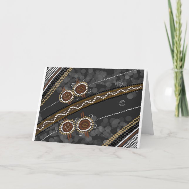 Australian Aboriginal Art - Lost Tribes Card (Front)