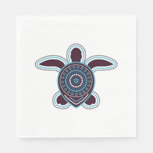 Australian Aboriginal Art Turtle Napkins