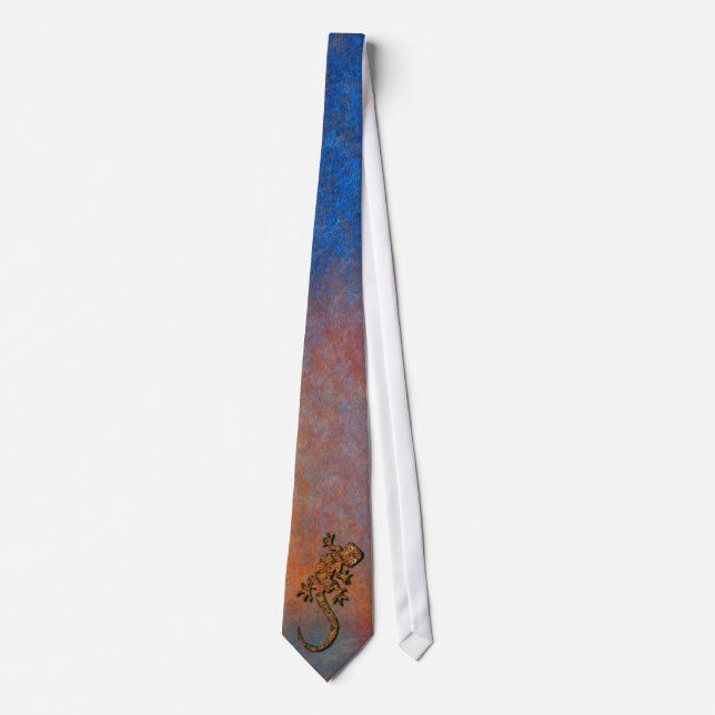 Australian Aboriginal Desert Gecko Neck Tie (Front)