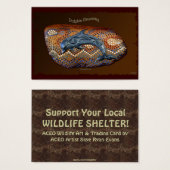 Australian Aboriginal Dolphin Art ACEO Biz Cards (Front & Back)