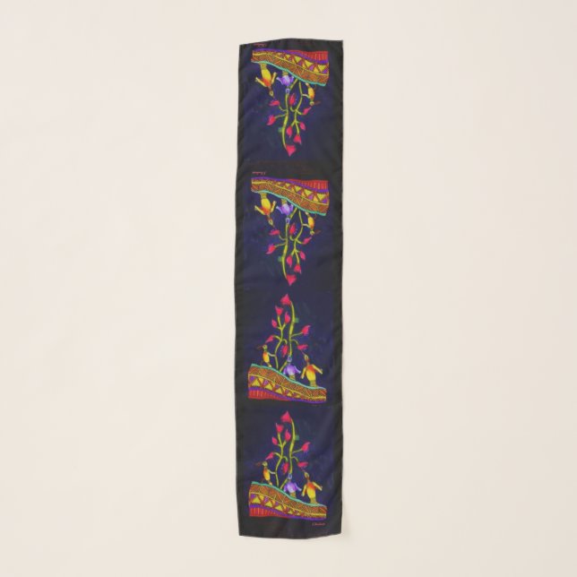 Australian Aboriginal Dreamtime Scarf (Front)