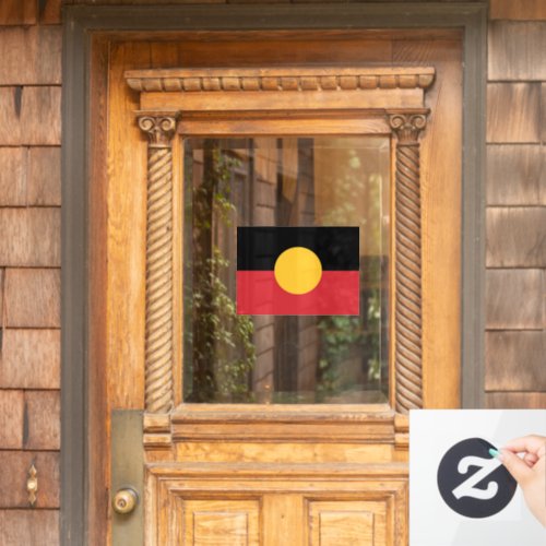 Australian Aboriginal flag  Window Cling