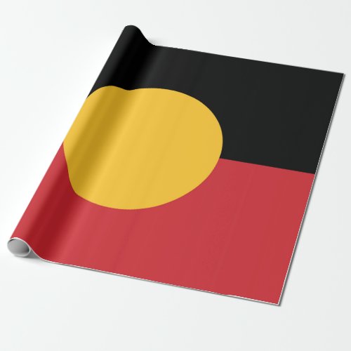 Australian Aboriginal flag  Wrapping Paper
