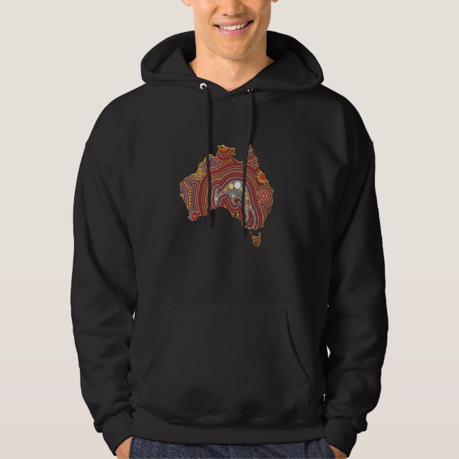 Australian Aboriginal Indegineous Aussie Hoodie (Front)
