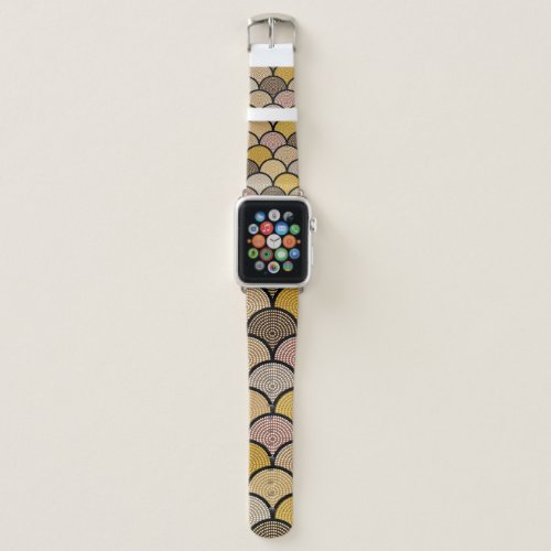 Australian aboriginal seamless vintage pattern wit apple watch band