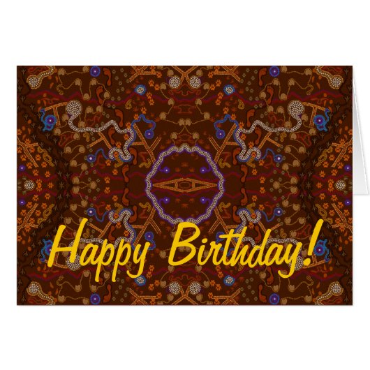 Australian Aboriginal-style Walkabout Art Design (Front Horizontal)