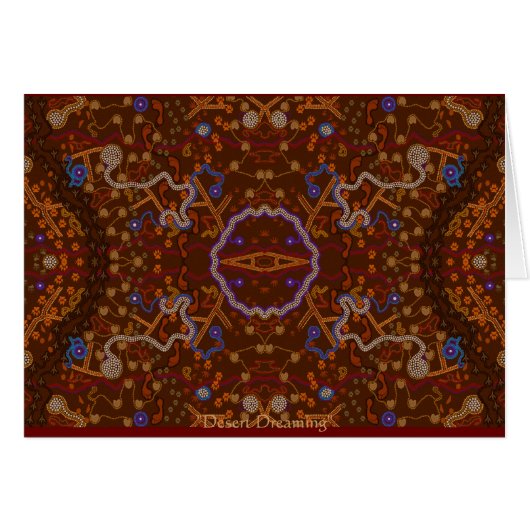 Australian Aboriginal-style Walkabout Art Design (Front Horizontal)