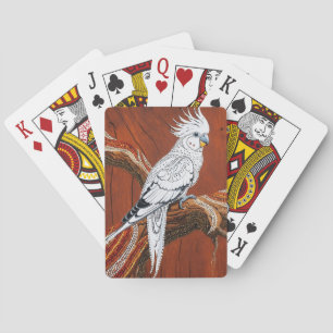 Australian Aboriginal-themed Cockatiel Poker Cards