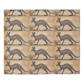 Australian Aboriginal-themed Kangaroo Duvet Cover