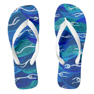 Australian Aboriginal Water Spirits Thongs Flip Flops