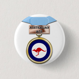 Australian Ace medal button