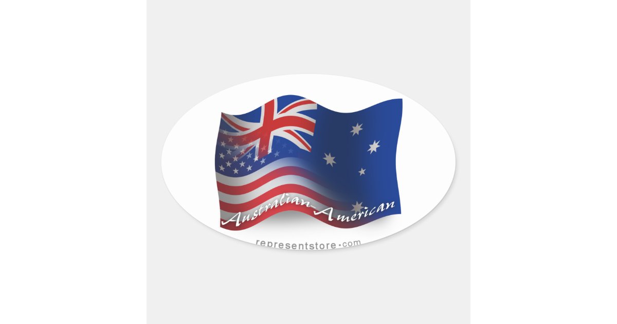 Australian-American Flag Oval | Zazzle.com