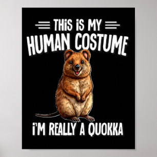 Australian Animal Quokka Shirts & Hoodies Cute Poster