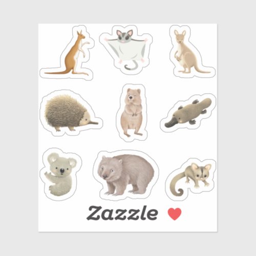 Australian Animal Stickers