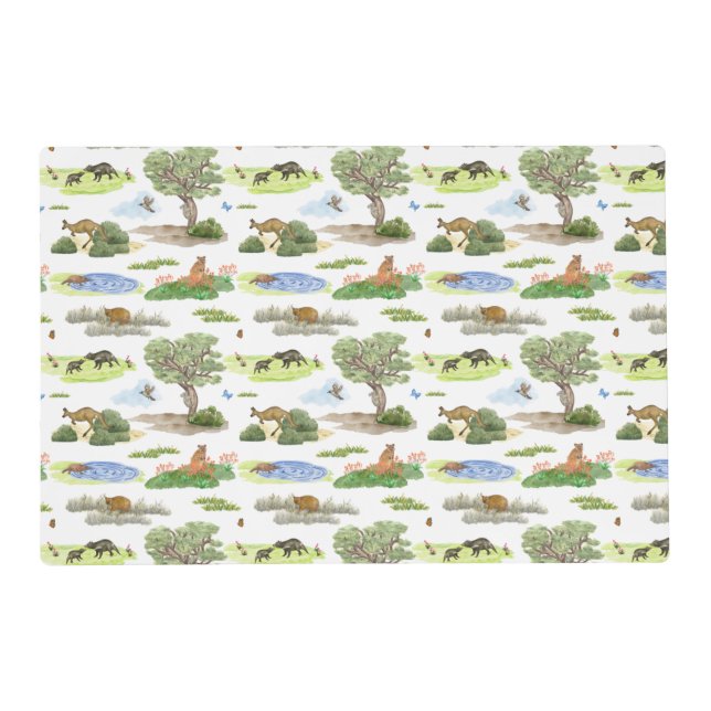 Australian Animal Toile Placemat (Original) (Front)