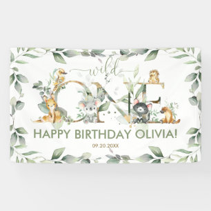 Australian Animals 1st Birthday Welcome Backdrop Banner