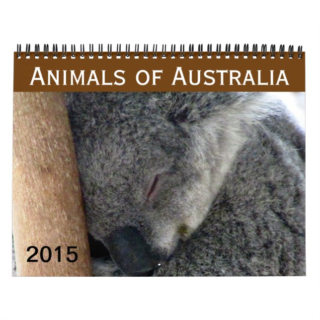 australian animals 2015 calendar (Cover)