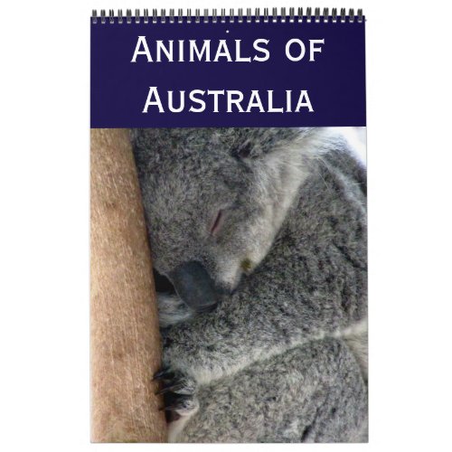 australian animals calendar