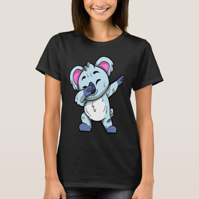 Australian Animals Cute Dabbing Koala Bear T-Shirt (Front)