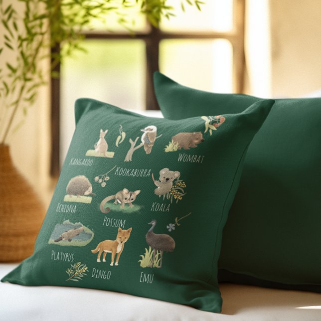 Australian Animals  Throw Pillow (Creator Uploaded)