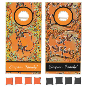 Australian Art Cornhole Set