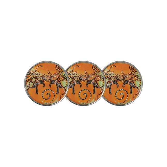 AUSTRALIAN ART GOLF BALL MARKER (3 Up)
