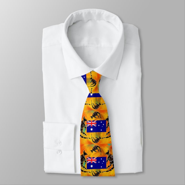 AUSTRALIAN ART  NECK TIE (Tied)
