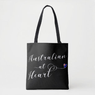 Australian At Heart Grocery Bag, Aus Tote Bag