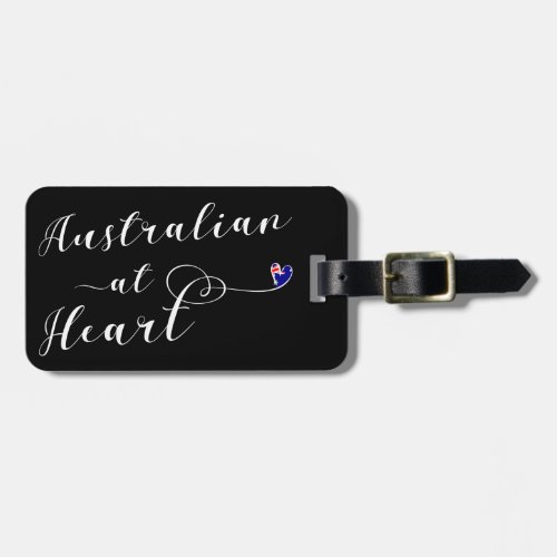 Australian At Heart Luggage Tag Template Aus