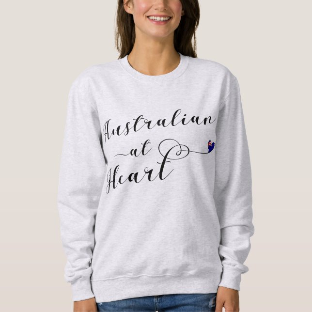 Australian At Heart Sweatshirt, Aus Sweatshirt (Front)
