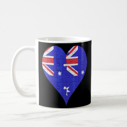 Australian Australian Flag Heart  Coffee Mug