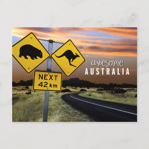 Australian awesome postcard