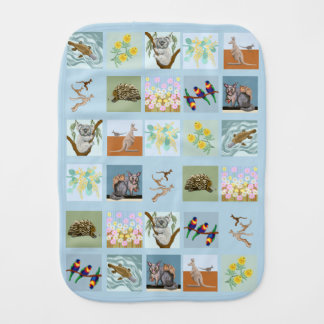 Australian  baby burp cloth