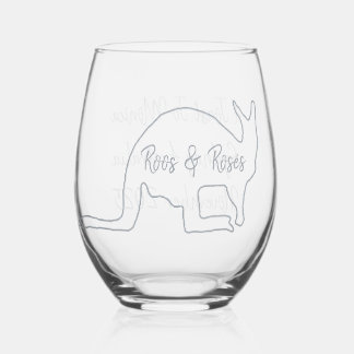 Australian Bachelorette Party Stemless Wine Glass
