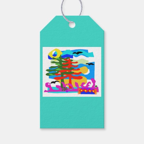 Australian BEACHES _ Sun  Surf _ Turquoise Gift Tags