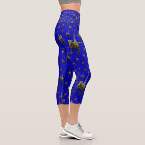 Australian Bearded Dragon Lizard Capris Leggings