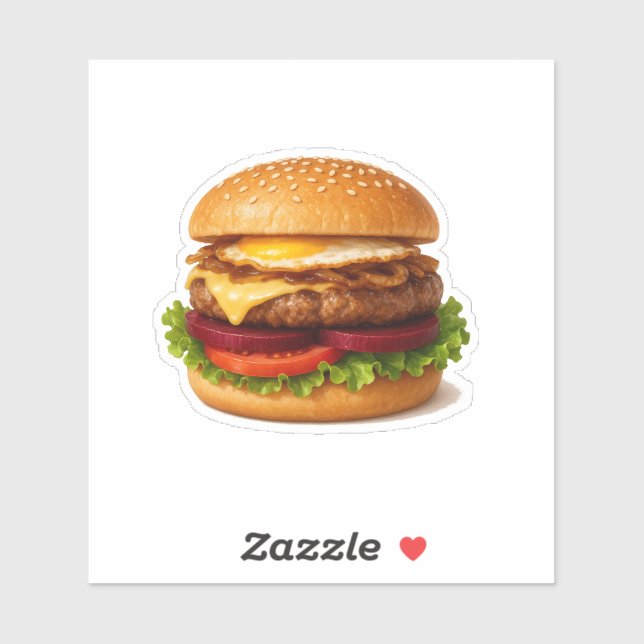 Australian Beetroot Burger Sticker (Sheet)