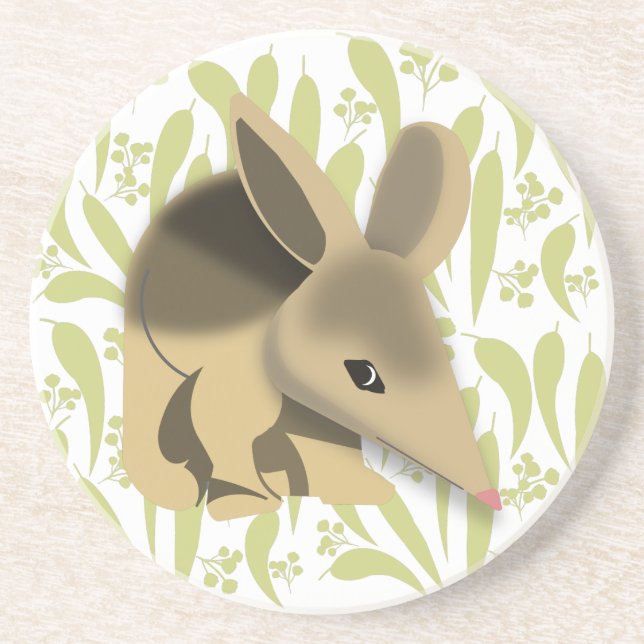 Australian Bilby Sandstone Coaster (Front)