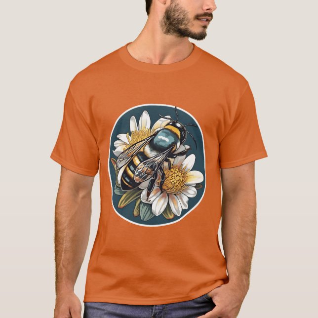 Australian Blue Banded Bee A Unique Native Species T-Shirt (Front)