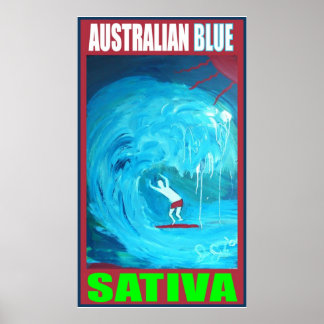 AUSTRALIAN BLUE SATIVA POSTER
