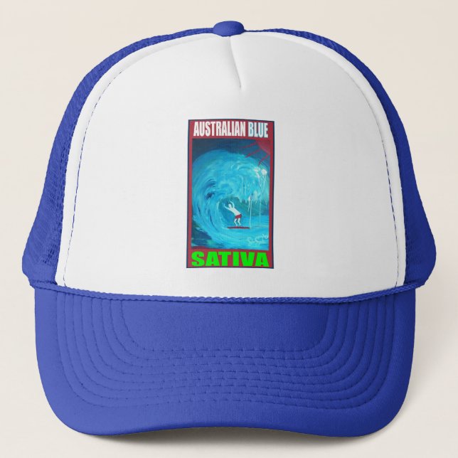 AUSTRALIAN BLUE SATIVA TRUCKER HAT (Front)