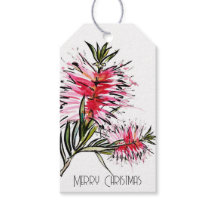 Australian Bottlebrush Christmas Gift Tag