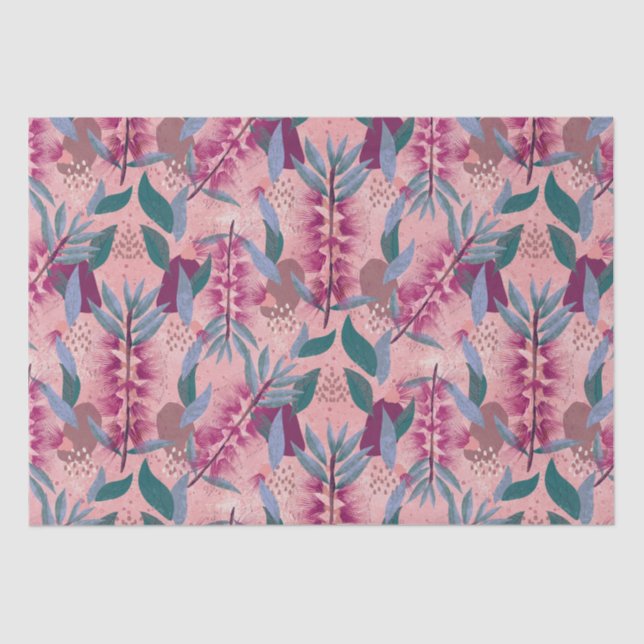 Australian Bottlebrush  Tissue Paper (Front)